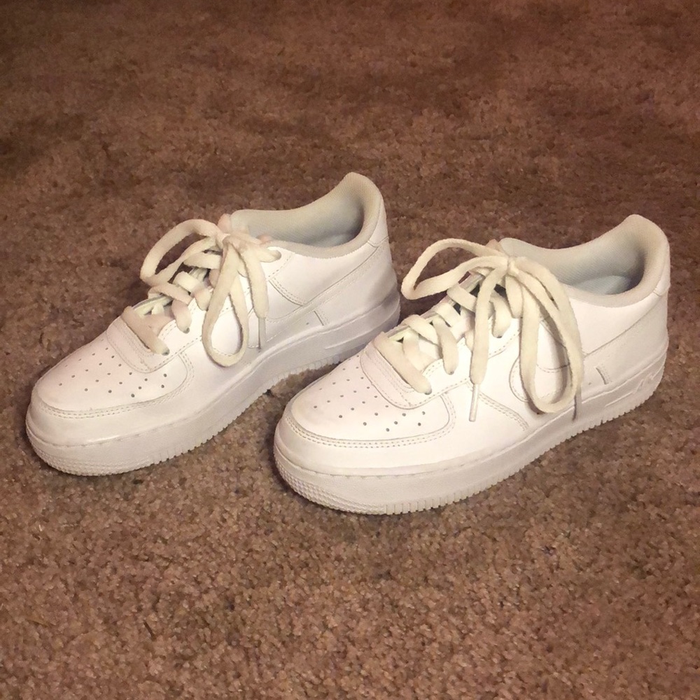 Pure White NIKE Air Force Ones